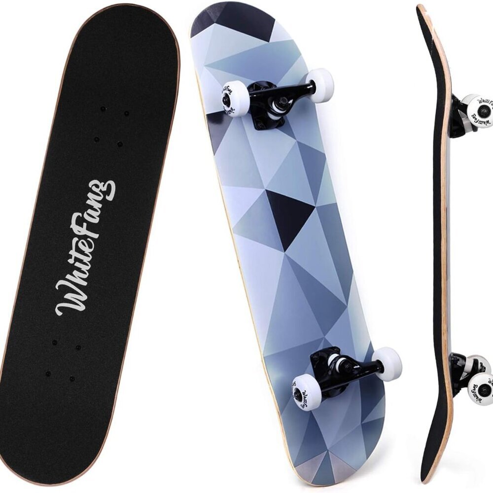 Skateboards for Beginners, Complete Skateboard 31 x 7.88, 7 Layer Canadian Maple
